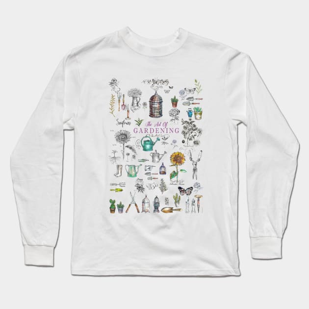 The Art of Gardening. Long Sleeve T-Shirt by FanitsaArt